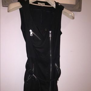 Burberry Brit Black Motto Mini Suede Dress